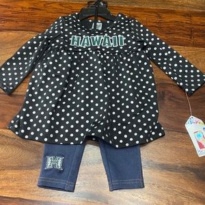 Colosseum Athletics Girls UH Hawaii Matching Set